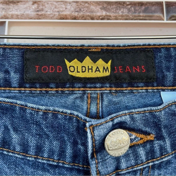 Todd Oldham Vintage 90's Straight Leg Jeans Size 11 - Picture 3 of 15